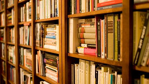 Bookshelf image, decorative