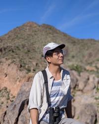 Jason Lacson on a hike in the mountains